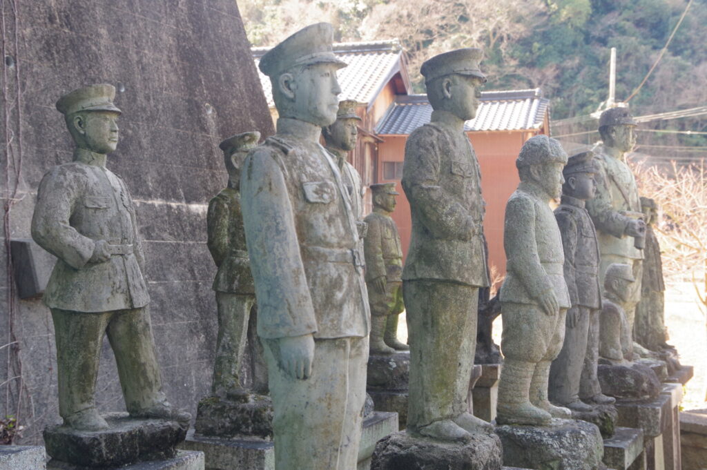 軍人像」第二次上海事変で奮戦した歩兵第六聯隊（愛知南知多・中之院）